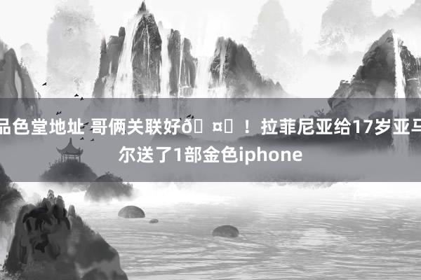 品色堂地址 哥俩关联好🤙！拉菲尼亚给17岁亚马尔送了1部金色iphone