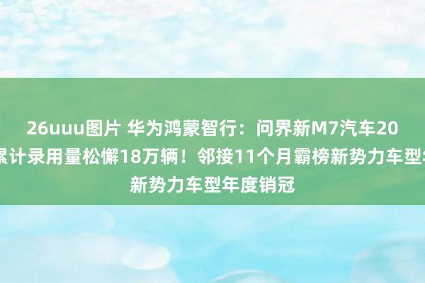 26uuu图片 华为鸿蒙智行：问界新M7汽车2024年度累计录用量松懈18万辆！邻接11个月霸榜新势力车型年度销冠