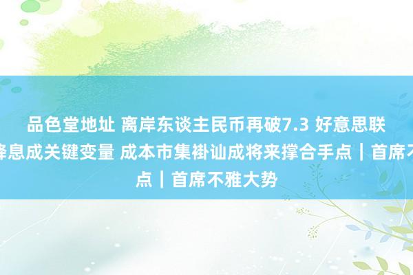 品色堂地址 离岸东谈主民币再破7.3 好意思联储放缓降息成关键变量 成本市集褂讪成将来撑合手点｜首席不雅大势