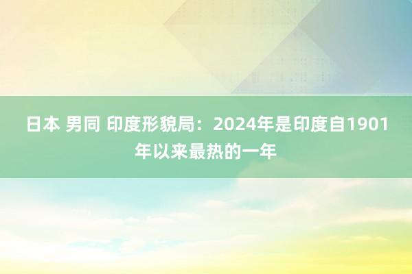 日本 男同 印度形貌局：2024年是印度自1901年以来最热的一年